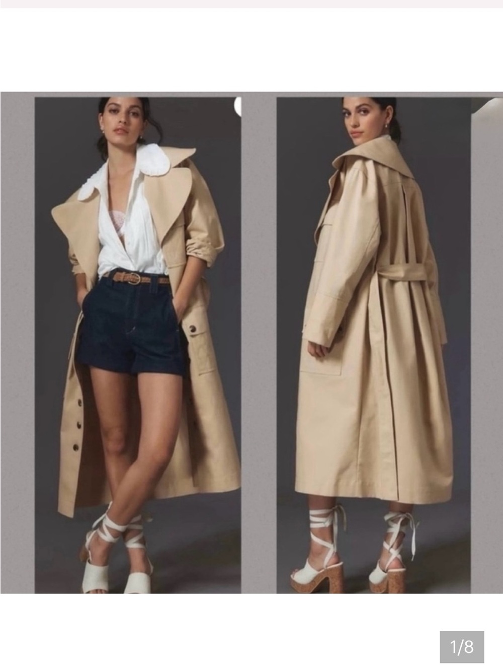 NWT Farm Rio Timeless Trench Coat
